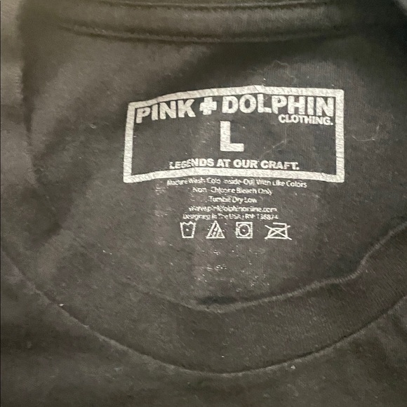 PINK DOLPHIN Men’s “Legend” Tee Size Large Perfect Condition Never Worn - Picture 5 of 5